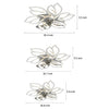 Flower Led Modern Ceiling Fan Li002102
