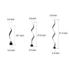 Twisted Seaweed Shaped Solar Lawn Lights Li002228