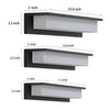 Rectangular Solar Wall Lamp Li002371