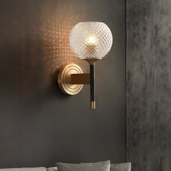 Lattice Glass Wall Light