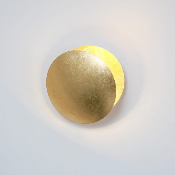 Modern Adjustable Disc Wall Sconce with Integrated LED for Bedroom and Hallway