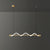 Linear Curve Island Chandelier