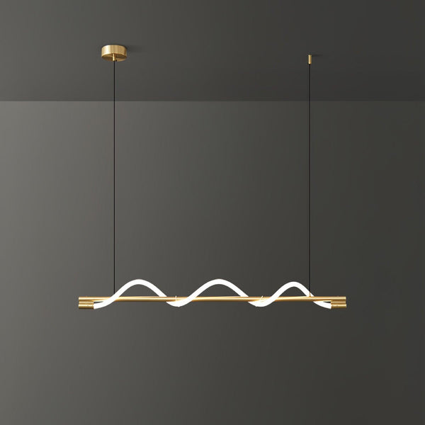 Linear Curve Island Chandelier