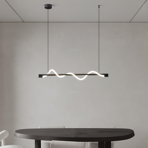 Linear Curve Island Chandelier