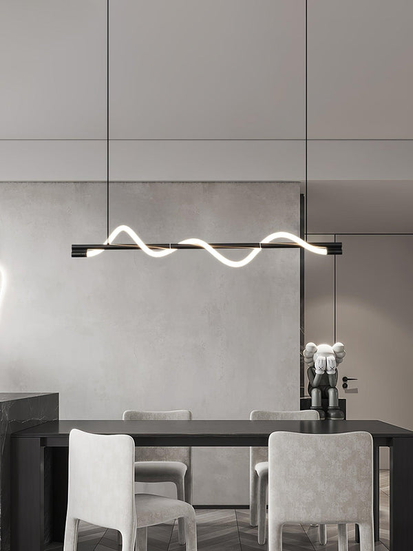 Linear Curve Island Chandelier