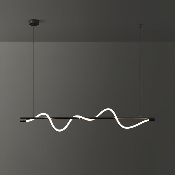 Linear Curve Island Chandelier