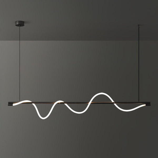 Linear Curve Island Chandelier