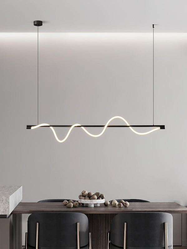 Linear Curve Island Chandelier