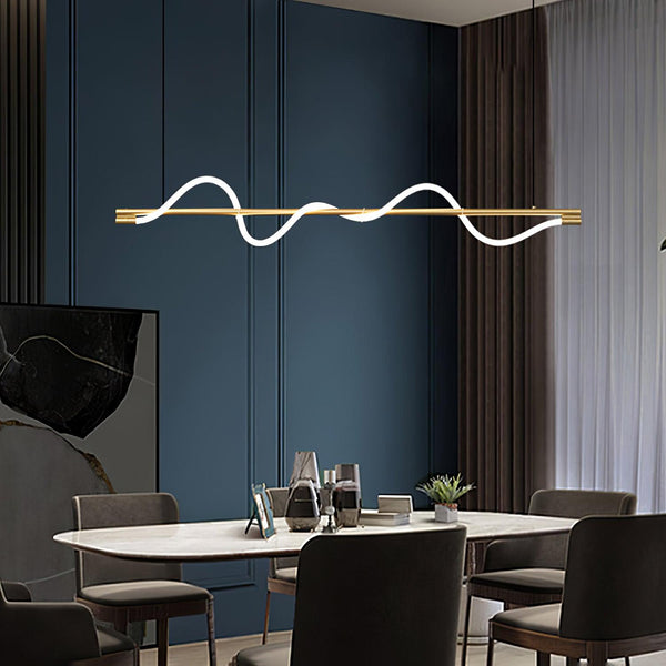 Linear Curve Island Chandelier
