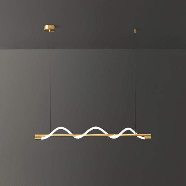 Linear Curve Island Chandelier