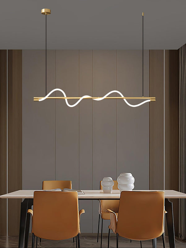 Linear Curve Island Chandelier