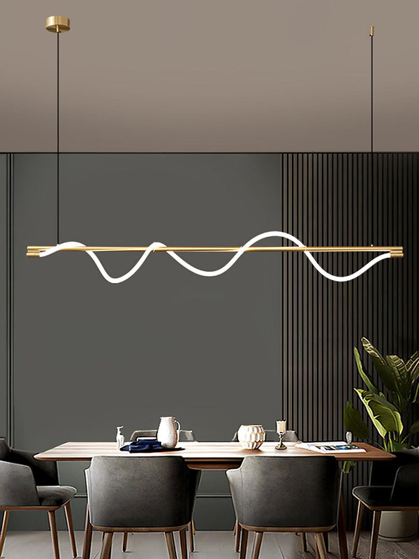 Linear Curve Island Chandelier
