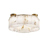 Luxe Alabaster Brass Ceiling Lamp