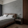 Modern Minimalist Wall Lamp with Wood and Metal, LED Wall Sconce for Bedroom and Hallway