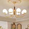 Midas Touch Walnut Sphere Chandelier