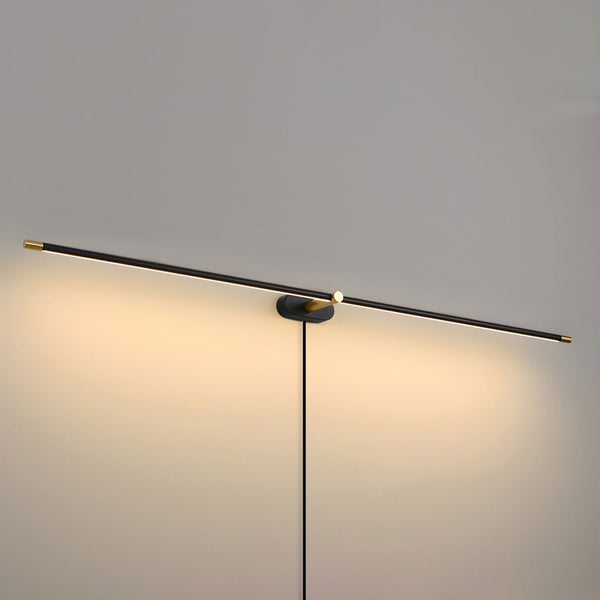 Minimalist Linear Plug In Wall Lamp
