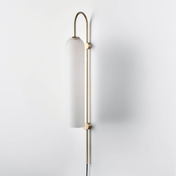Modern Glass Plug In Wall Lamp