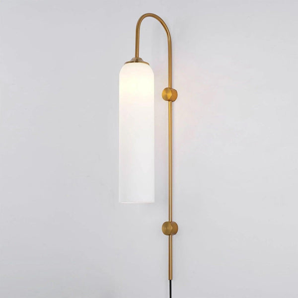 Modern Glass Plug In Wall Lamp