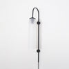 Modern Glass Plug In Wall Lamp