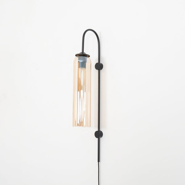Modern Glass Plug In Wall Lamp