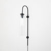 Modern Glass Plug In Wall Lamp