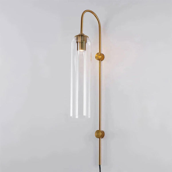 Modern Glass Plug In Wall Lamp