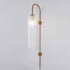Modern Glass Plug In Wall Lamp