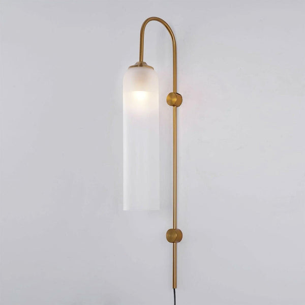 Modern Glass Plug In Wall Lamp