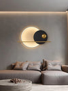 Modern Linear Double Circle Wall Light