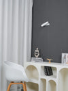 Modern Minimalist Wall Lamp with Wood and Metal, LED Wall Sconce for Bedroom and Hallway
