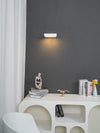 Modern Minimalist Wall Lamp with Wood and Metal, LED Wall Sconce for Bedroom and Hallway