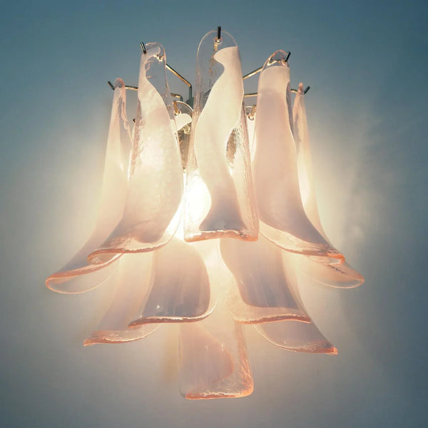 Vintage Murano Pink Wall Lights
