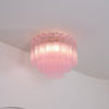 Murano Pink Glass Ceiling Light