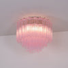 Murano Pink Glass Ceiling Light