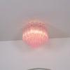 Murano Pink Glass Ceiling Light