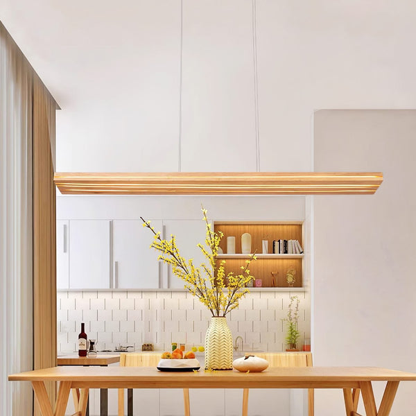 Nordic Cracked Wood Pendant Light