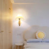 Oak Pleated Wall Light