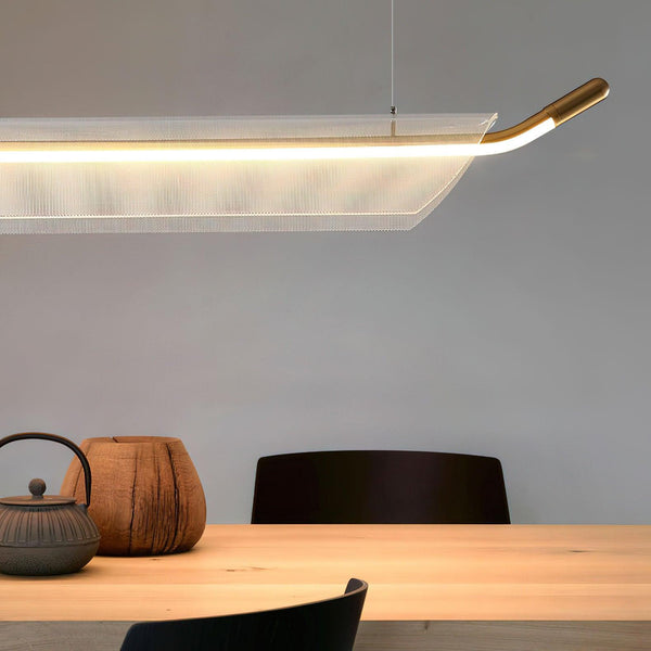 One Word Acrylic Pendant Light