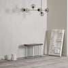 Orb Glass Pendant Light with Brass Accents for Dining Room and Kitchen Island