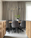 Orb Glass Pendant Light with Brass Accents for Dining Room and Kitchen Island