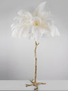 Ostrich Feather Floor Lamp