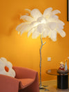 Ostrich Feather Floor Lamp