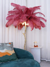 Ostrich Feather Floor Lamp
