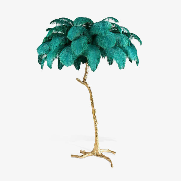 Ostrich Feather Floor Lamp