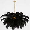 Ostrich Feather Pendant Lamp