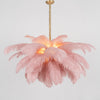 Ostrich Feather Pendant Lamp