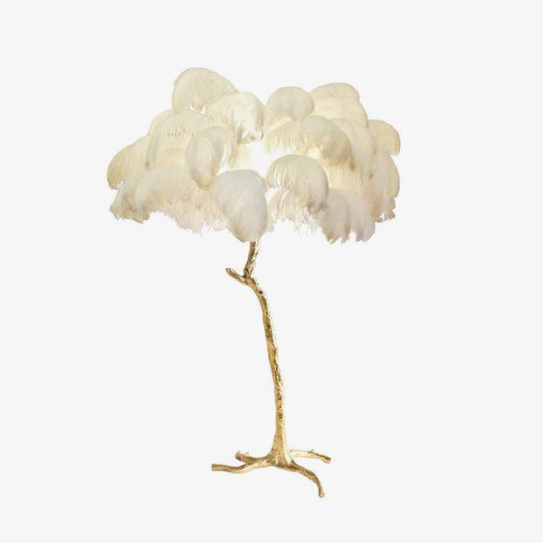 Ostrich Feather Floor Lamp