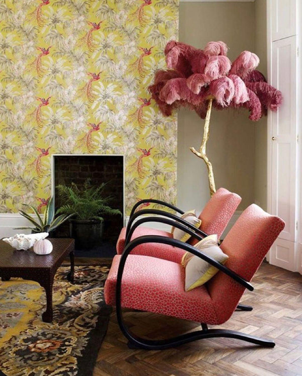 Ostrich Feather Floor Lamp