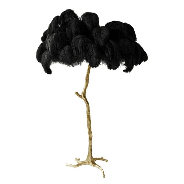 Ostrich Feather Floor Lamp