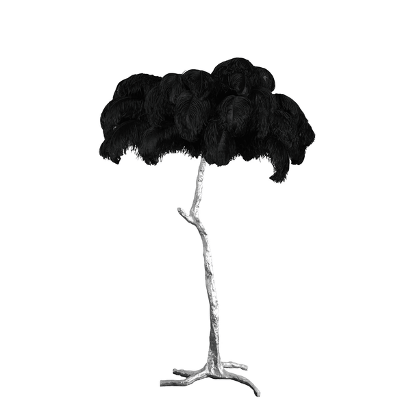 Ostrich Feather Floor Lamp